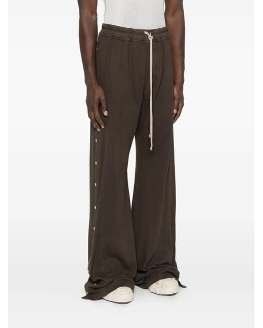 Rick Owens Brown Drawstring Wide-Leg Trousers for men