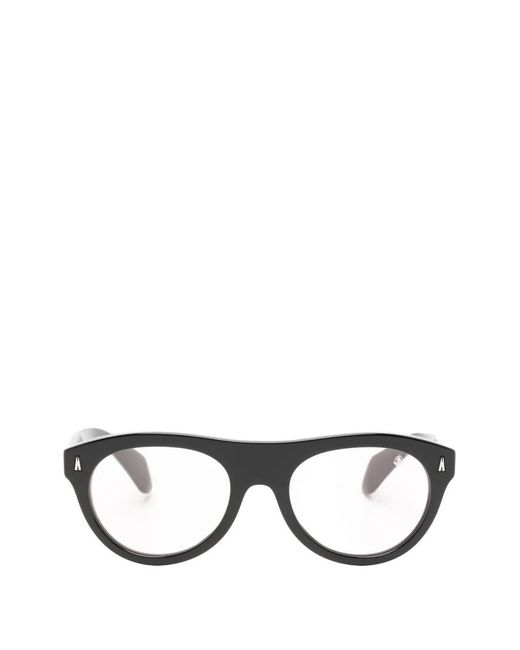 Moncler Black Splash Round-Frame Sunglasses
