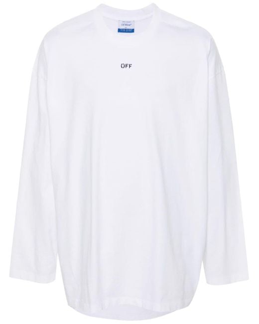 Off-White c/o Virgil Abloh Katoenen T-shirt Met Logoprint in het White voor heren