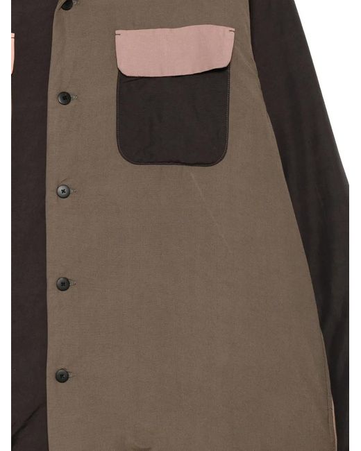 Visvim Brown Colour-Block Panelled Jacket for men