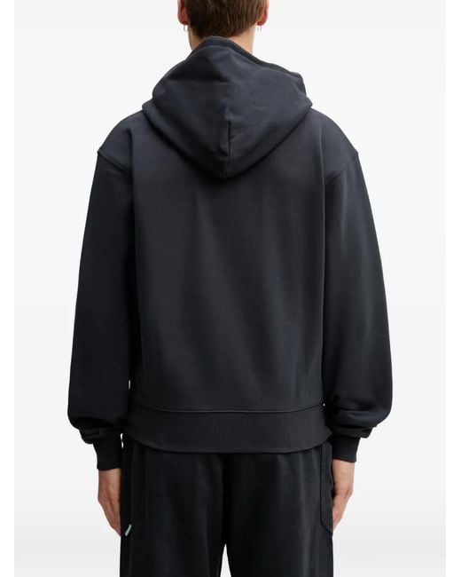Gramicci Black Logo-Patch Zip-Up Hoodie for men