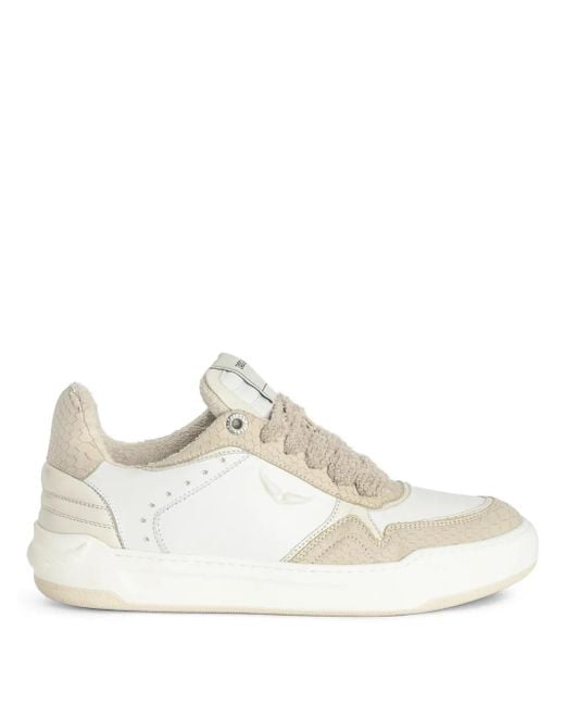 Zadig & Voltaire White Wings Low-Top Sneakers