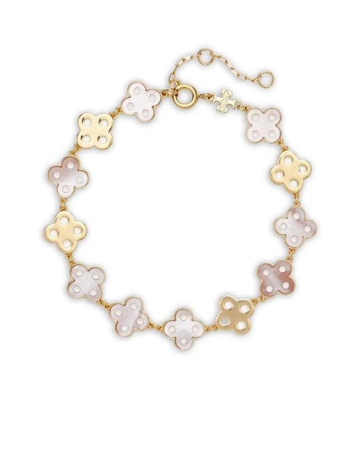 Tory Burch Metallic Clover-Tone Bracelet