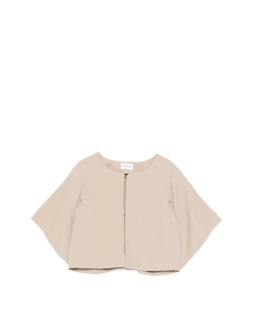 P.A.R.O.S.H. Natural Batwing-Sleeve Jacket