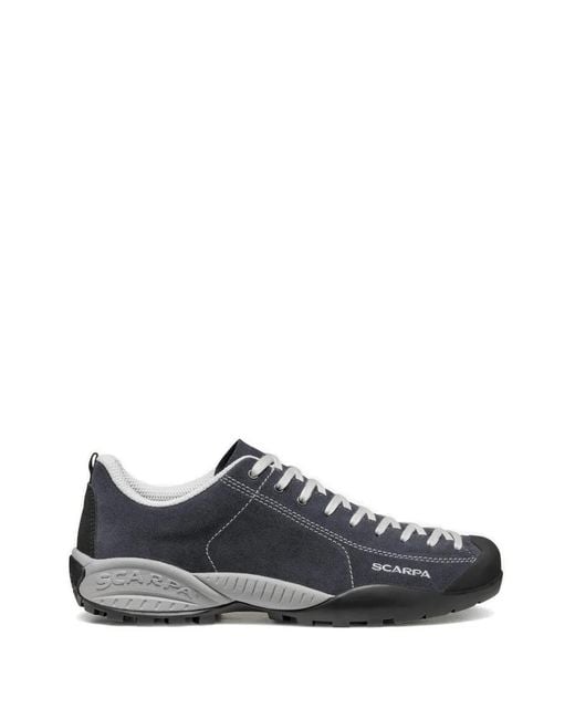 SCARPA White Mojito Suede Panelled Sneakers for men