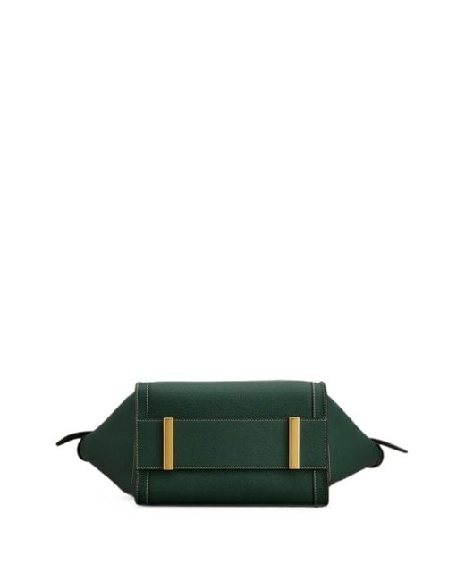 Tod's Green Small Leather Tote Bag