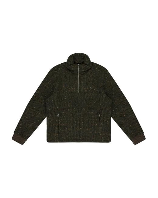 メンズ Aimé Leon Dore ハーフジップ セーター Black