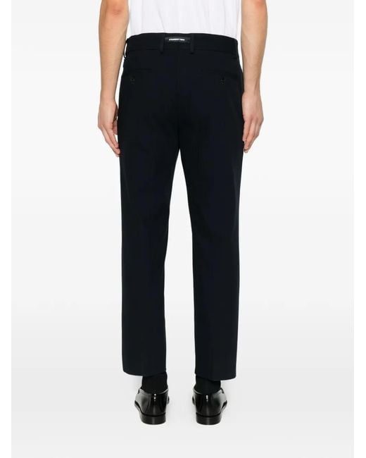 Karl Lagerfeld Black Belt-Loop Trousers for men