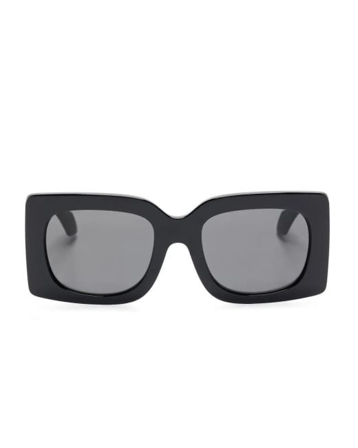 Versace Gray Square-Frame Sunglasses