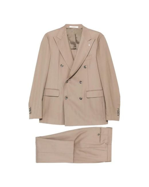 Tagliatore Natural Double-Breasted Suit for men