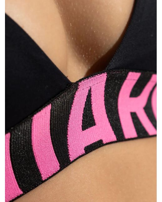 DSquared² Bikinitop Met Logoband in het Black