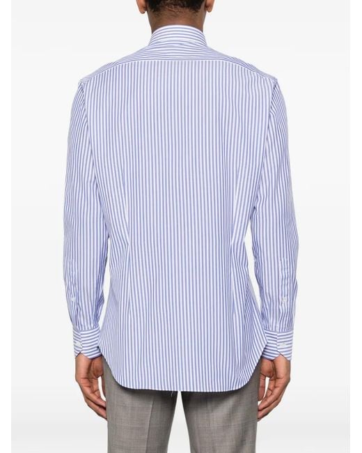 Fray Purple Striped Shirt for men