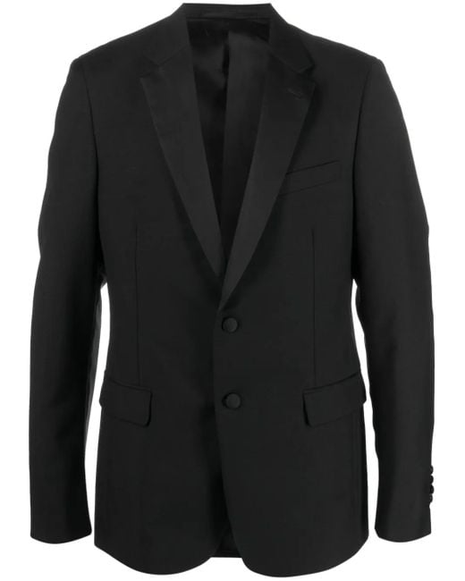 Prada Black Single-Breasted Tailored Blazer for men
