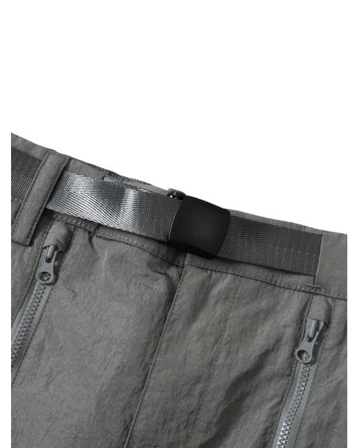 Spoonyard Gray Pantalon À Poches Zippées