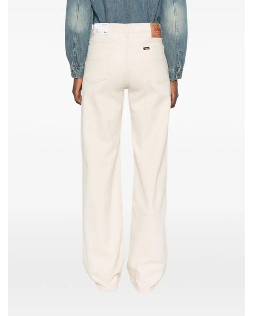 Lois White Lindsay Logo-Patch Trousers