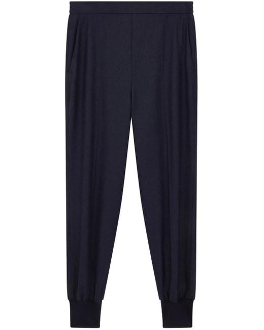 Stella McCartney Blue Wool Flannel Jogger