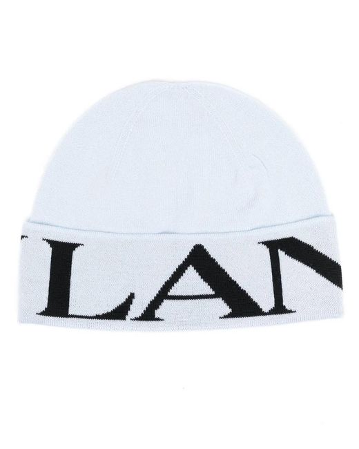 Lanvin White Gestrickte Beanie