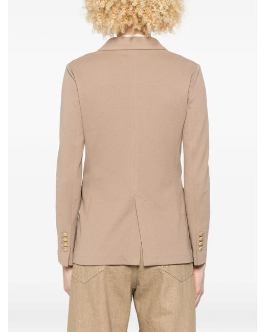 Circolo 1901 Natural Blazer À Boutonnière Croisée