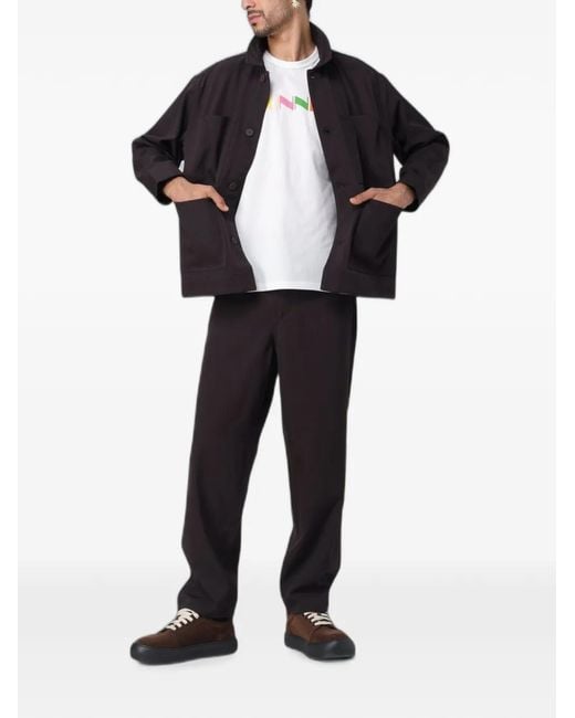 Sunnei Black Patch-Pocket Jacket for men