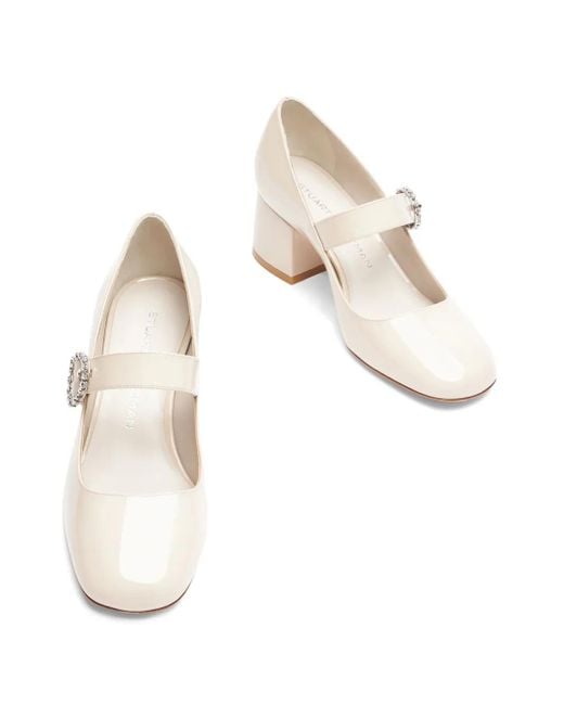 Stuart Weitzman White 60Mm Sloane Pumps