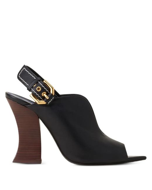 Lanvin Black Buckle-Strap Sandals