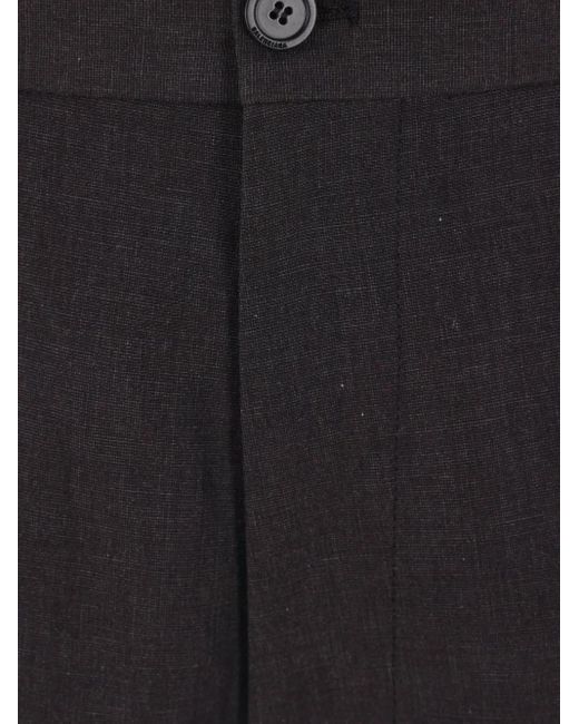 Balenciaga Blue Logo-Embroidered Trousers for men