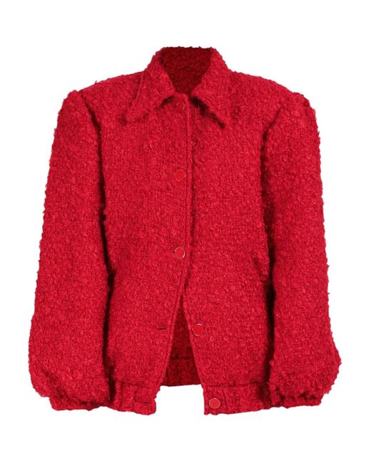 Chaqueta Con Cierre De Botón ROWEN ROSE de color Red