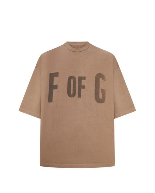 Fear Of God Natural Logo-Print T-Shirt for men