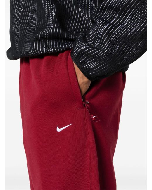 Nike Trainingsbroek Met Geborduurd Logo En Toelopende Pijpen in het Red voor heren