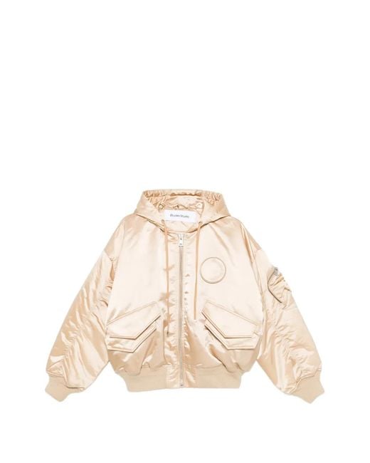 Etudes Studio Natural Hooded Oversized Bomber Jacket