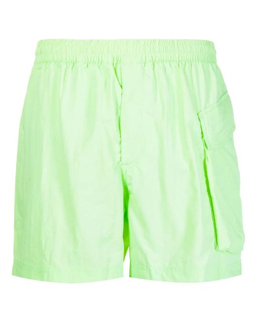 Y-3 Green Utility Swimming Shorts for men