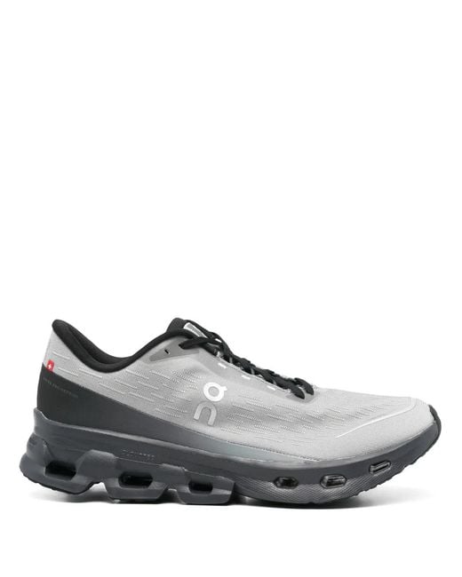 On Shoes Gray Mesh CloudTec® Cushioned Running Sneakers for men