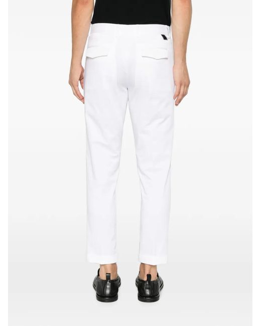 Low Brand White Tailored Trousers for men