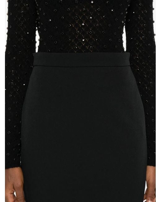 Max Mara Black Sheath Skirt