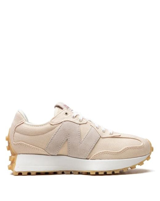 New Balance White 327 "Macadamia Nut" Sneakers