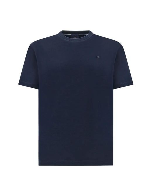 Paul & Shark Blue Piqué Cotton T-Shirt for men