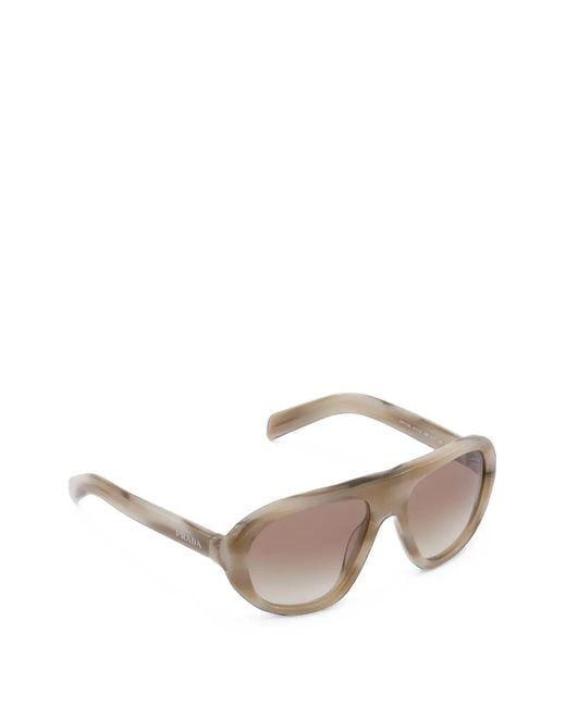 Prada Gray Shadowplay Sunglasses