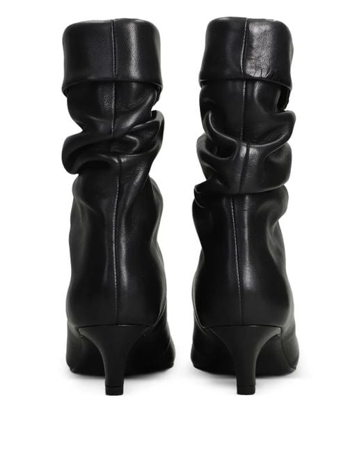 Ash Black Leather Boots