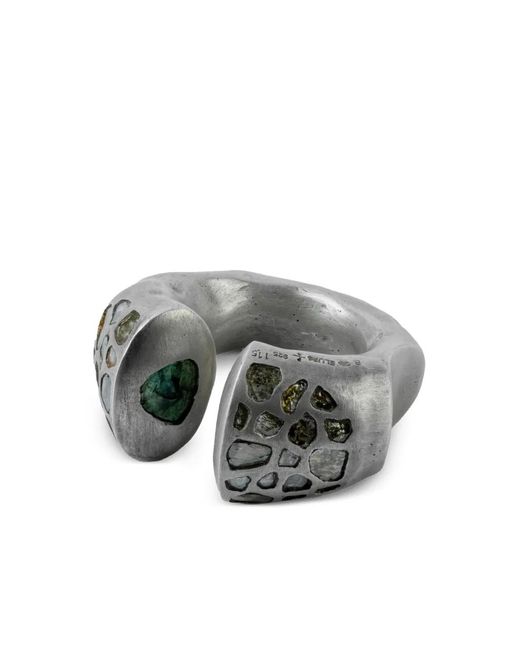 Parts Of 4 Gray Sterling Druid Arc Ring