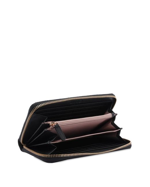 Liu Jo Black Logo-Embossed Wallet