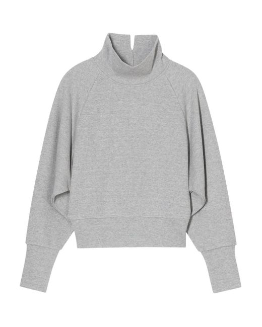 Closed Gray Sweatshirt Mit Stehkragen