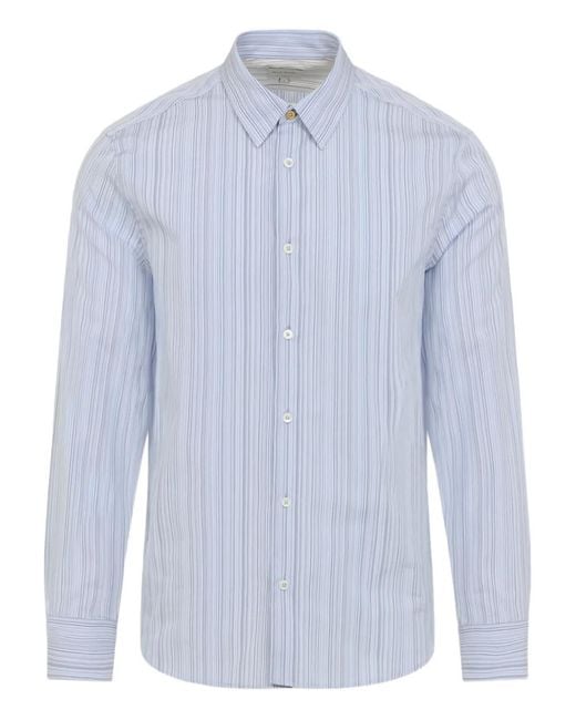 Paul Smith Blue Striped Shirt for men