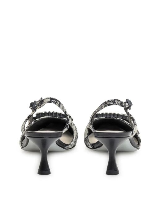 Roberto Festa Metallic Atena Slingback Pumps