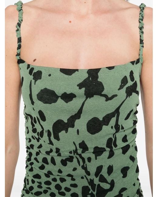 Nanushka Green Adie Mini Dress