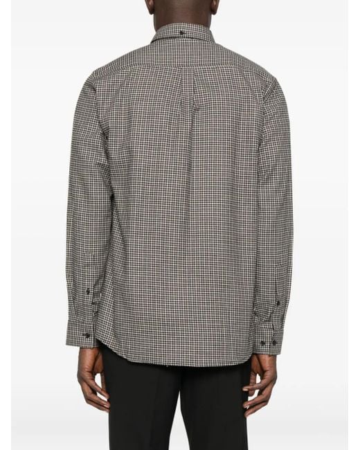 Camisa a cuadros gingham Les Deux de hombre de color Gray