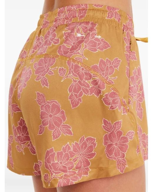 The Upside Fantasie Lucky Shorts Met Bloemenprint in het Orange