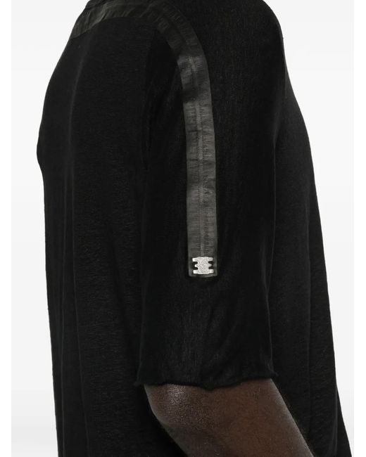 69 by Isaac Sellam Black Crew-Neck T-Shirt for men