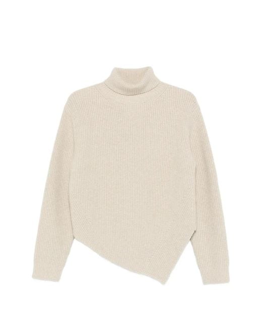 Nanushka White Marda Turtleneck Sweater