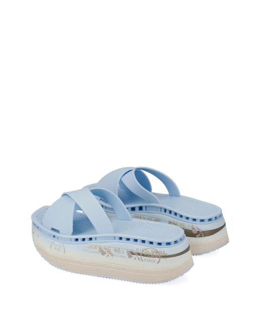 Premiata Blue Moura Slides