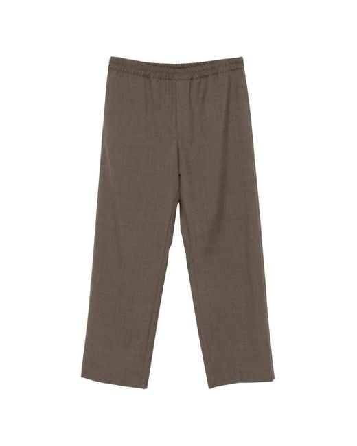 The Row Gray Ari Straight-Leg Trousers for men